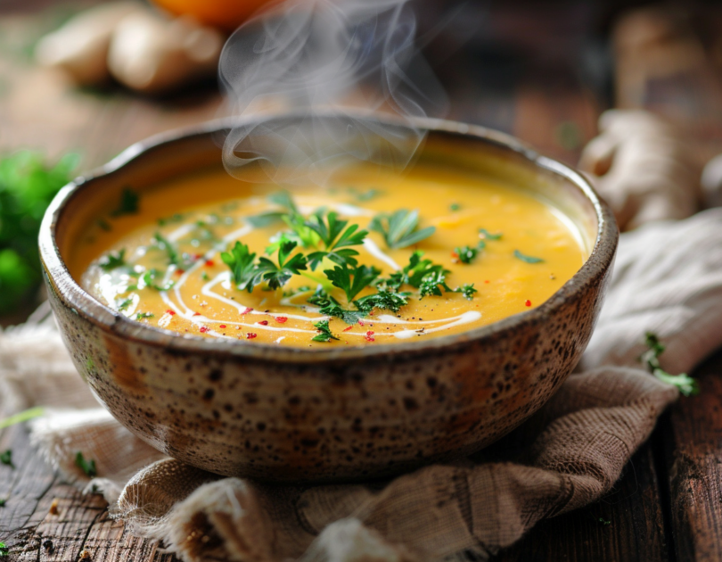Cremige Kürbissuppe mit Kokos & Ingwer – genau das richtige Abendessen für ruhige Tage Cremige Kürbissuppe mit Kokos & Ingwer – genau das richtige Abendessen für ruhige Tage